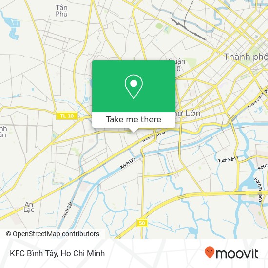 KFC Bình Tây map