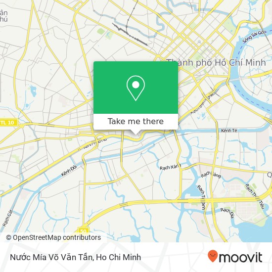 Nước Mía Võ Văn Tần map