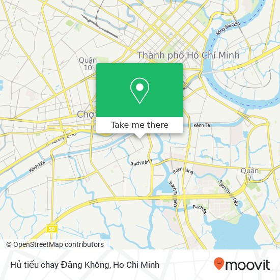 Hủ tiếu chay Đăng Không map