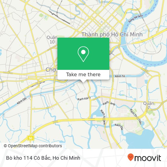 Bò kho 114 Cô Bắc map