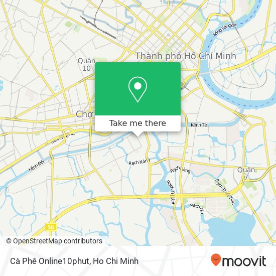 Cà Phê Online10phut map