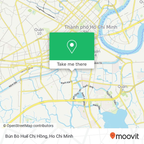 Bún Bò Huế Chị Hồng map