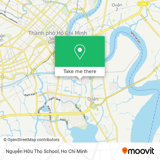 Nguyễn Hữu Thọ School map