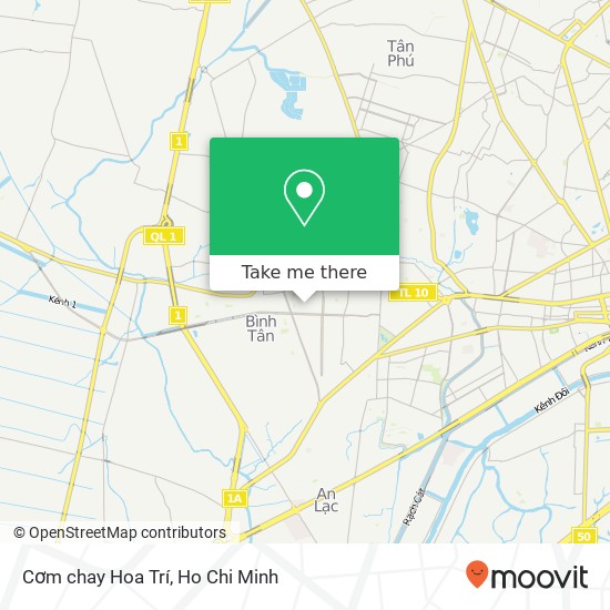 Cơm chay Hoa Trí map