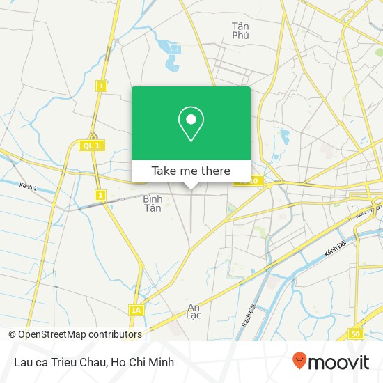 Lau ca Trieu Chau map