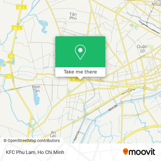 KFC Phu Lam map
