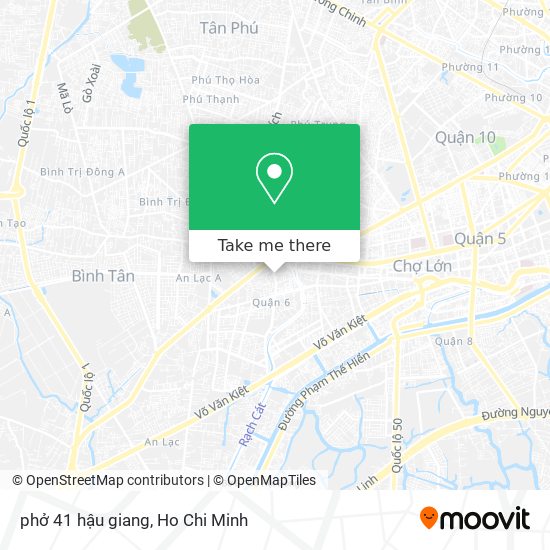 phở 41 hậu giang map