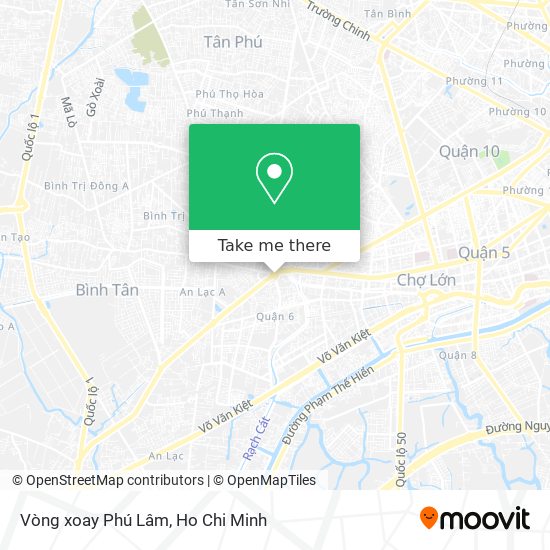 Vòng xoay Phú Lâm map