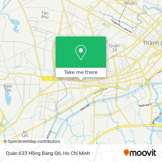 Quán 633 Hồng Bàng Q6 map