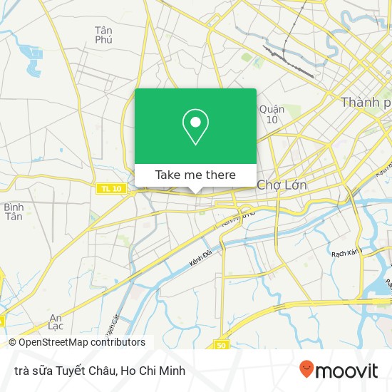 trà sữa Tuyết Châu map