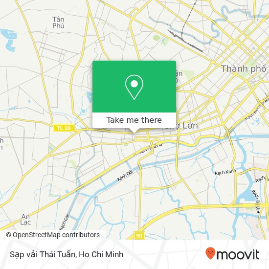 Sạp vải Thái Tuấn map