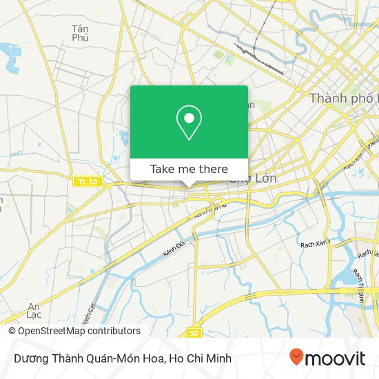 Dương Thành Quán-Món Hoa map