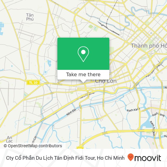 Cty Cổ Phần Du Lịch Tân Định Fidi Tour map