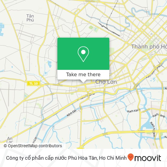 Công ty cổ phần cấp nước Phú Hòa Tân map