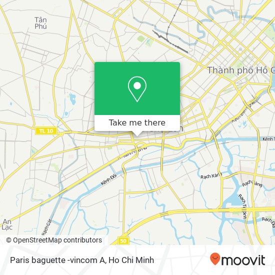 Paris baguette -vincom A map