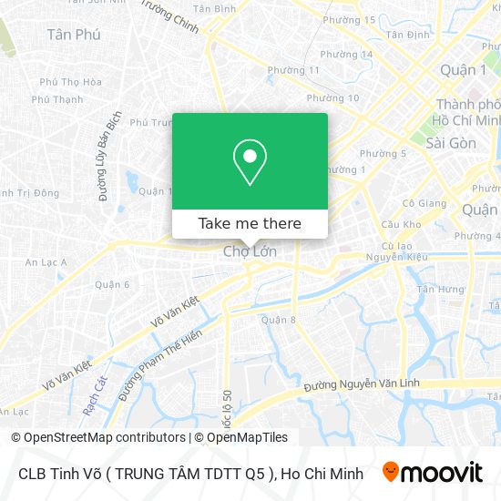 CLB Tinh Võ ( TRUNG TÂM TDTT Q5 ) map