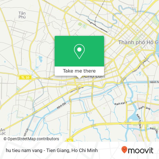 hu tieu nam vang - Tien Giang map