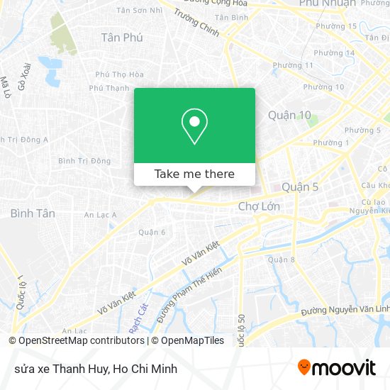 sửa xe Thanh Huy map