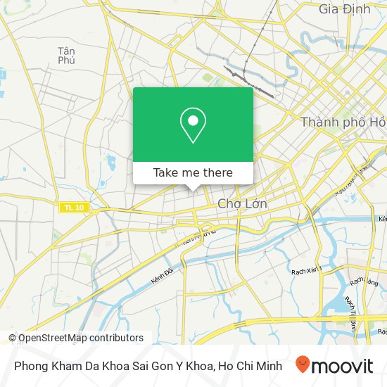 Phong Kham Da Khoa Sai Gon Y Khoa map