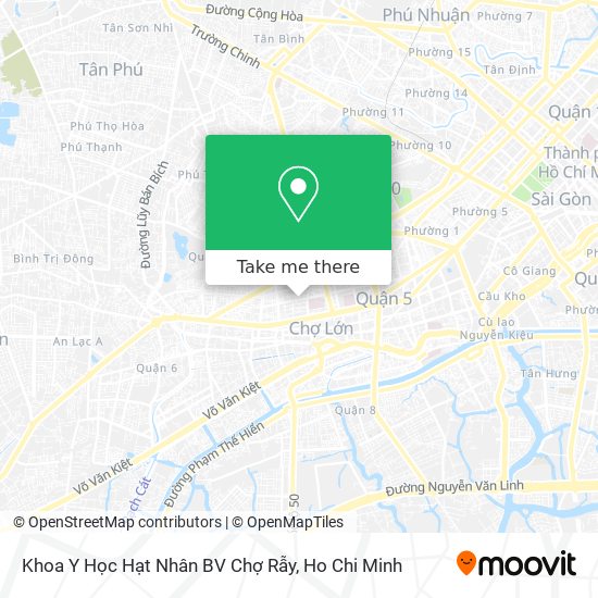 Khoa Y Học Hạt Nhân BV Chợ Rẫy map