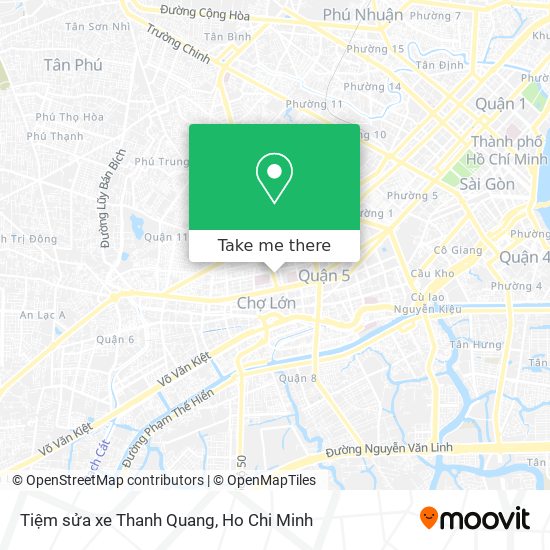 Tiệm sửa xe Thanh Quang map