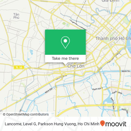 Lancome, Level G, Parkson Hung Vuong map