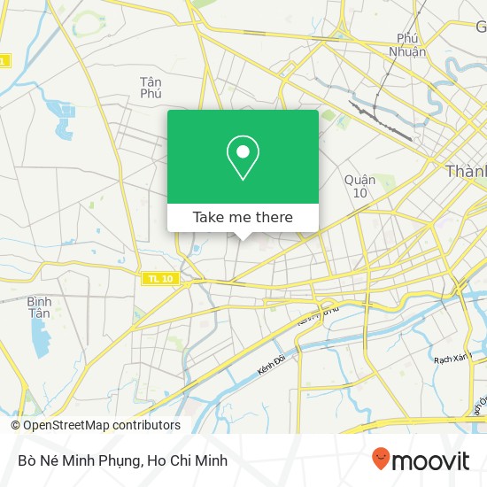Bò Né Minh Phụng map