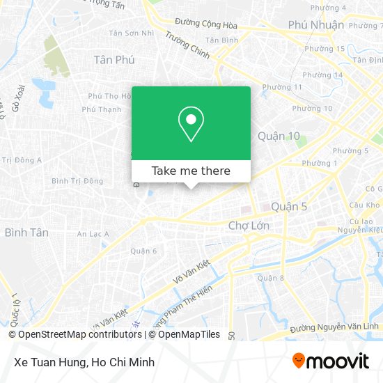 Xe Tuan Hung map