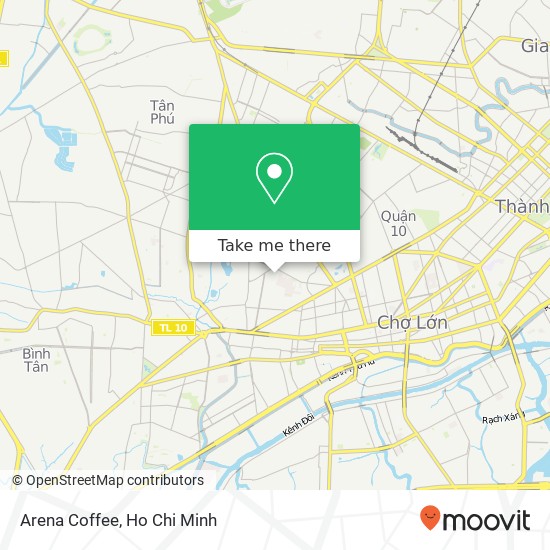 Arena Coffee map