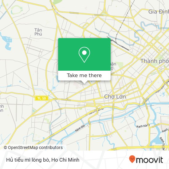 Hủ tiếu mì lòng bò map