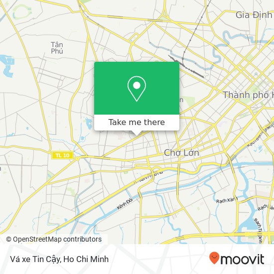 Vá xe Tin Cậy map