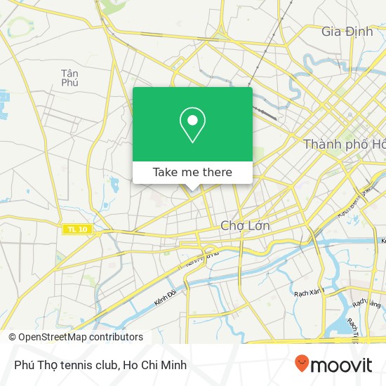 Phú Thọ tennis club map