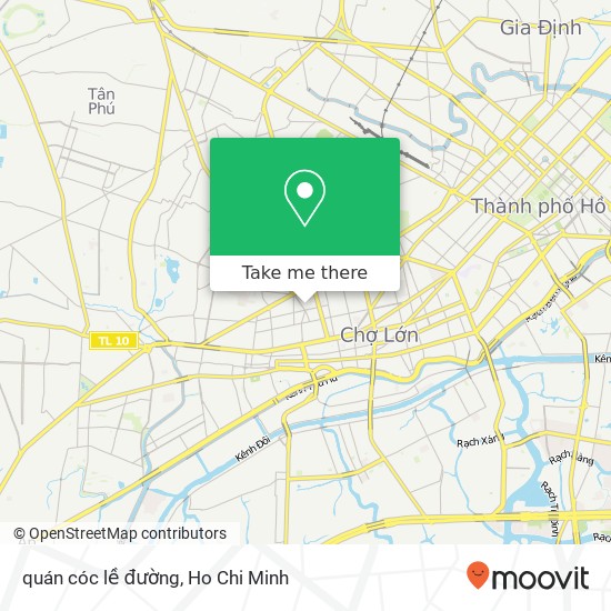 quán cóc lề đường map