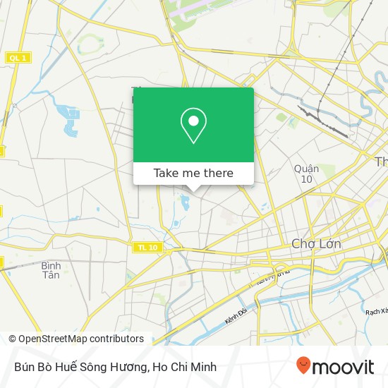 Bún Bò Huế Sông Hương map