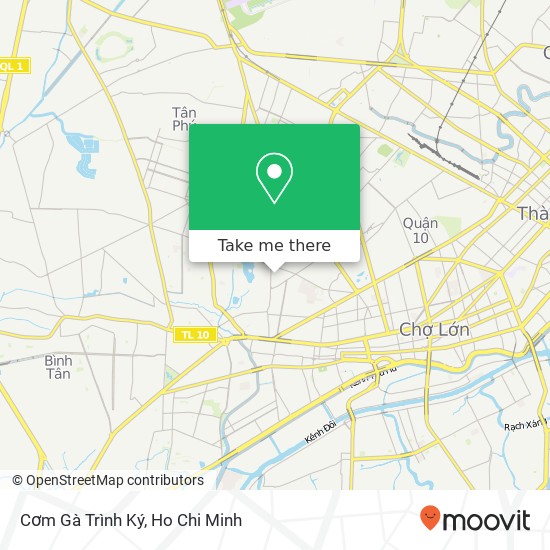 Cơm Gà Trình Ký map