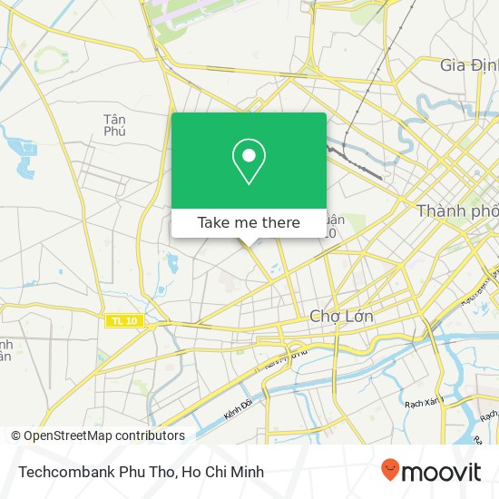 Techcombank Phu Tho map