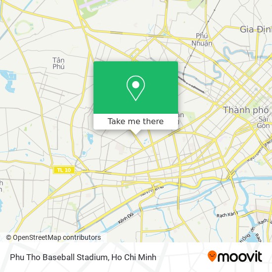 Phu Tho Baseball Stadium map