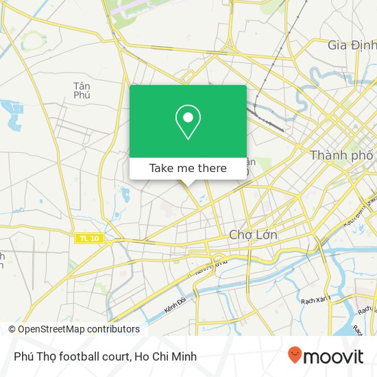 Phú Thọ football court map