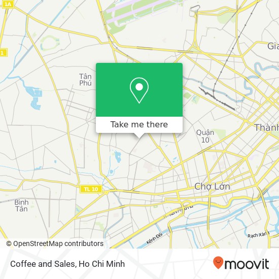 Coffee and Sales map