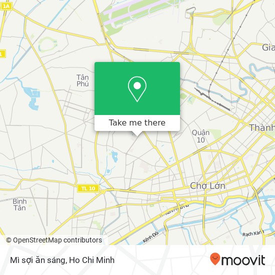 Mì sợi ăn sáng map