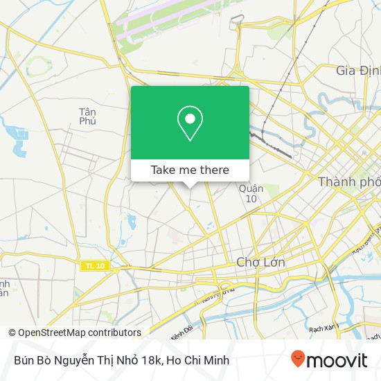 Bún Bò Nguyễn Thị Nhỏ 18k map