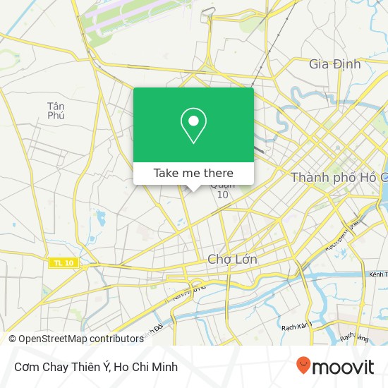 Cơm Chay Thiên Ý map