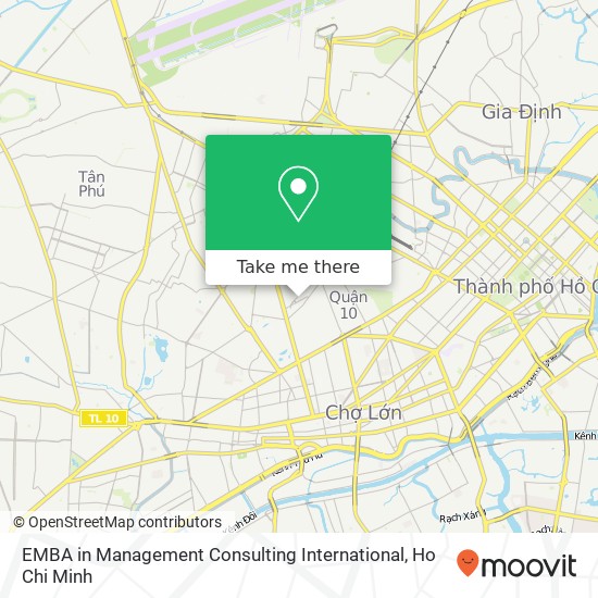 EMBA in Management Consulting International map