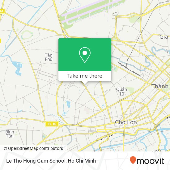 Le Tho Hong Gam School map