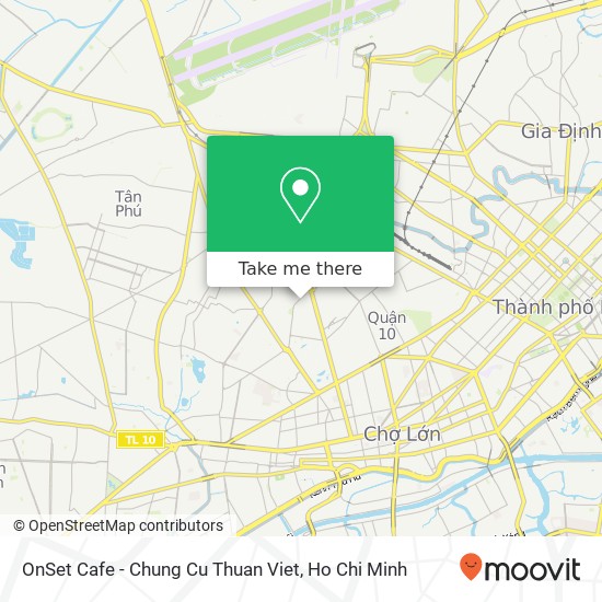 OnSet Cafe - Chung Cu Thuan Viet map