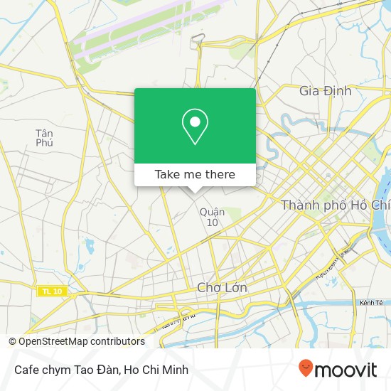 Cafe chym Tao Đàn map