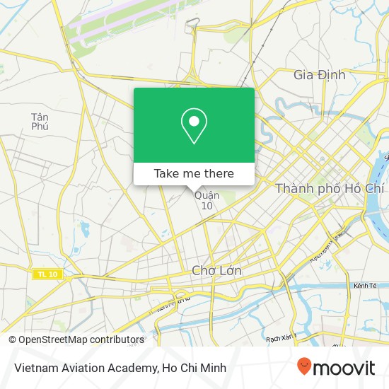 Vietnam Aviation Academy map