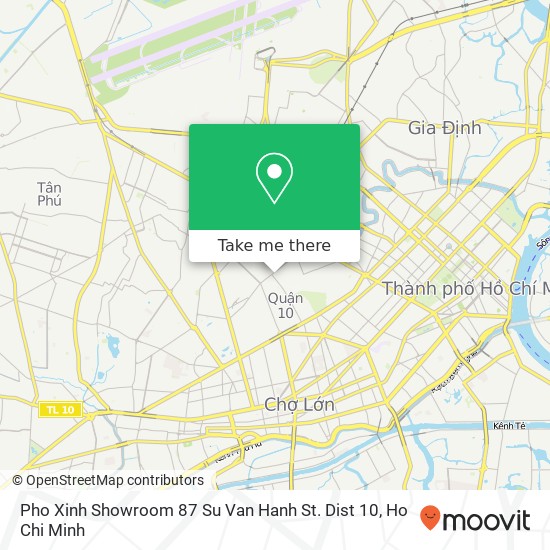 Pho Xinh Showroom 87 Su Van Hanh St. Dist 10 map