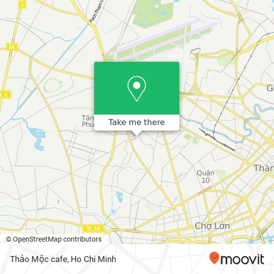 Thảo Mộc cafe map