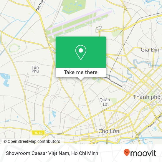 Showroom Caesar Việt Nam map